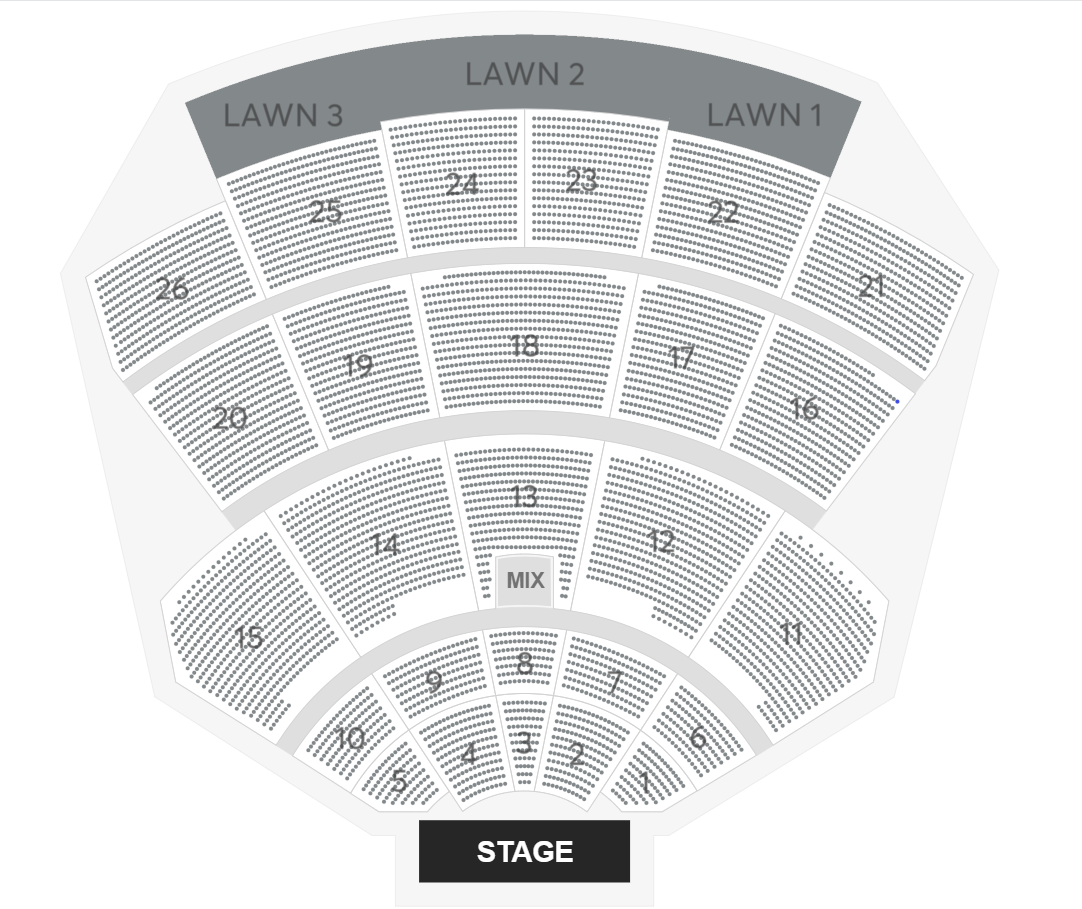 Frost Amphitheater Seating Chart