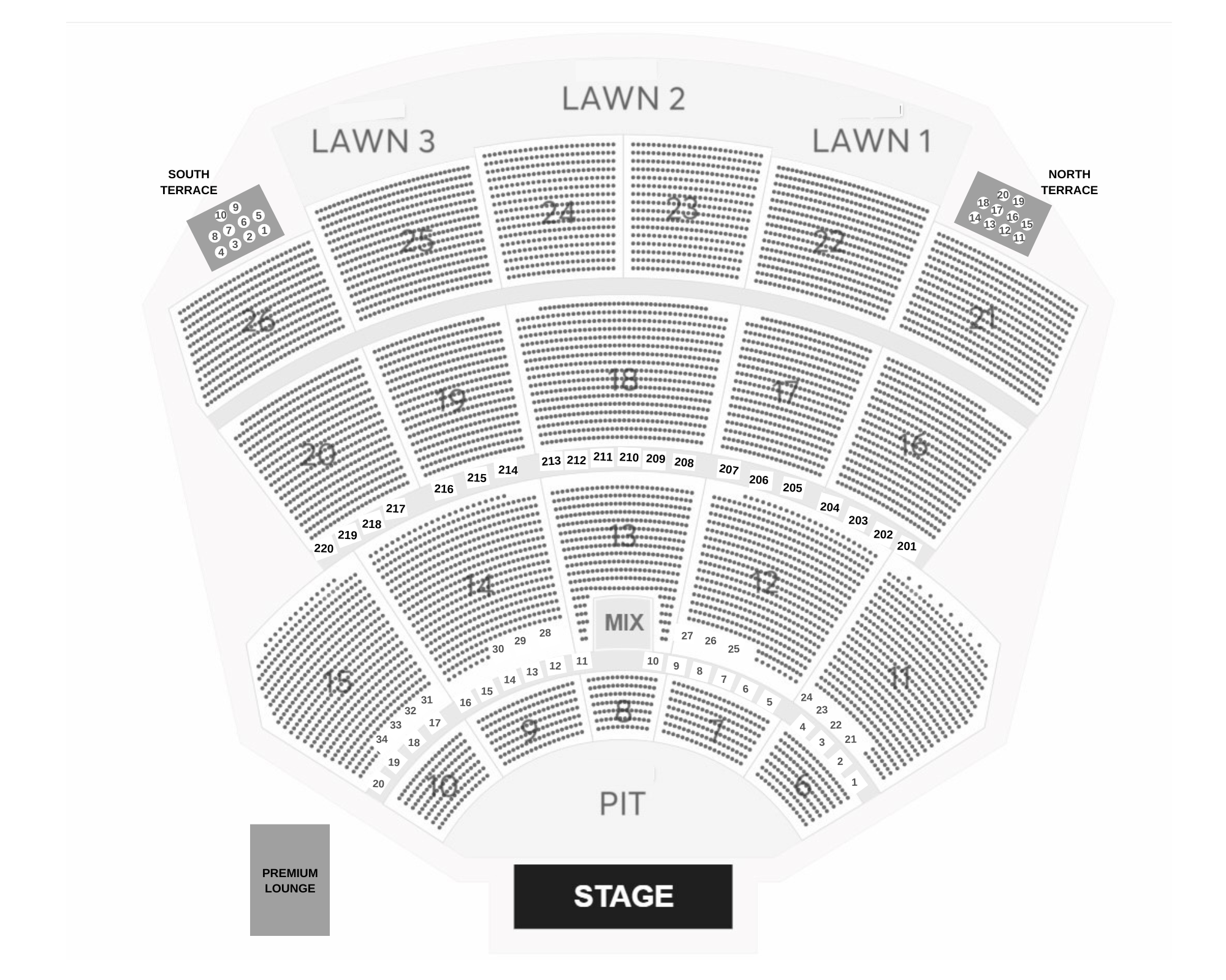 Seating Charts Bankplus Amphitheater